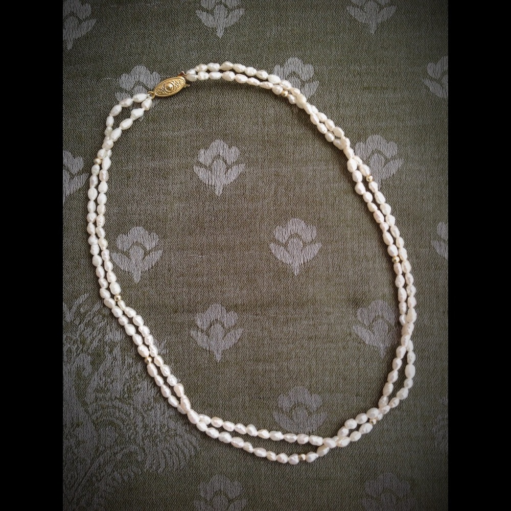 16" freshwater pearl fashion necklace